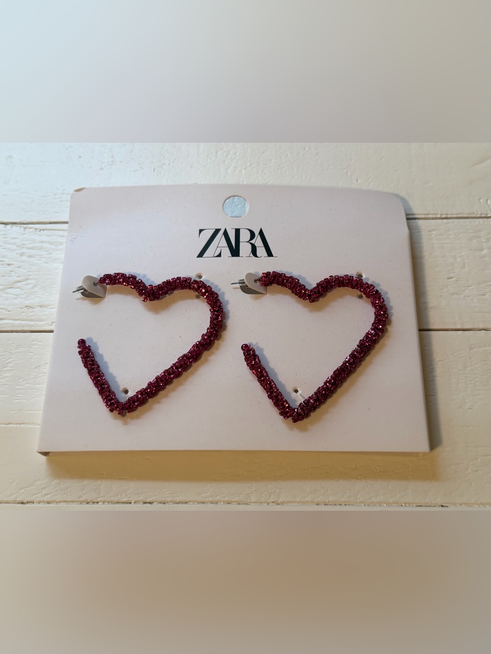 NWT RARE Zara Heart Earrings- bought in the UK